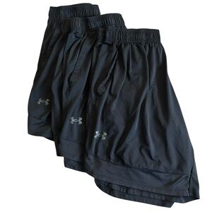 Under Armour Men’s Black Athletic Shorts Loose Fit Size Large 9’ inseam